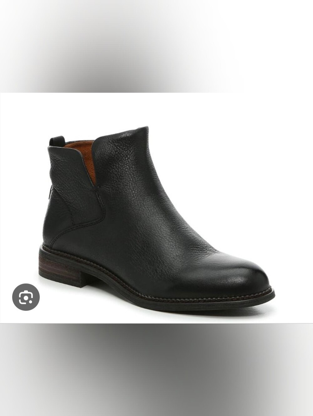 Franco Sarto Hyla Black Leather Chelsea Boot - Size 7.5